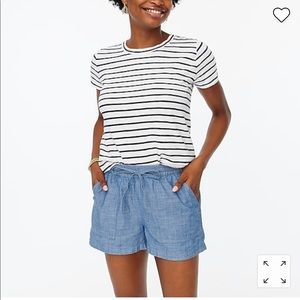 J. Crew Factory Chambray Drawstring Shorts